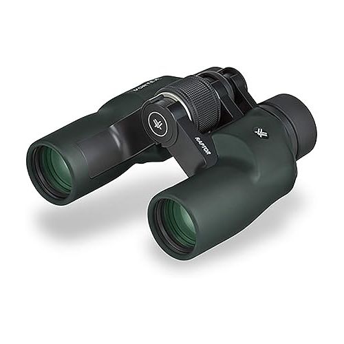  Vortex Optics Raptor Porro Prism Binoculars - Compact, Rubber Armor, Waterproof, Fogproof, Shockproof - Unlimited, Unconditional Warranty