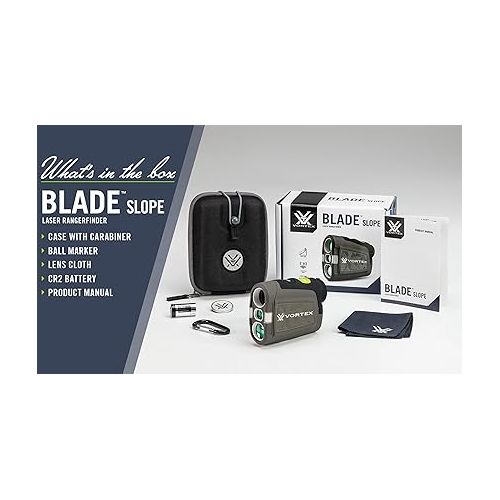  Vortex Optics Blade Series Golf Laser Rangefinders - Tournament Legal, PinSpotter Mode, Slope Mode (Select Model), Cart Magnet, Waterproof, Shockproof - Unlimited, Unconditional Warranty