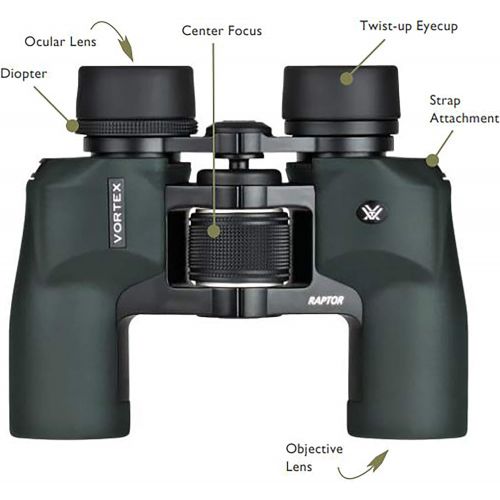  Vortex Optics Raptor Porro Prism Binoculars