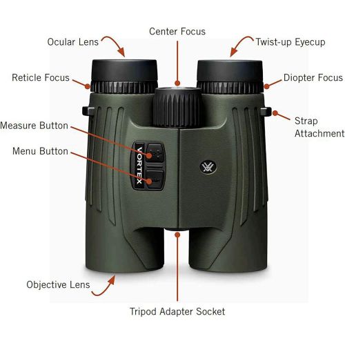 Vortex Optics Fury HD 5000 10x42 Laser Rangefinding Binoculars