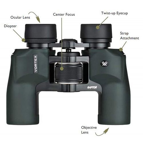  Vortex Raptor 8.5x32 Binocular MPN R385|R385