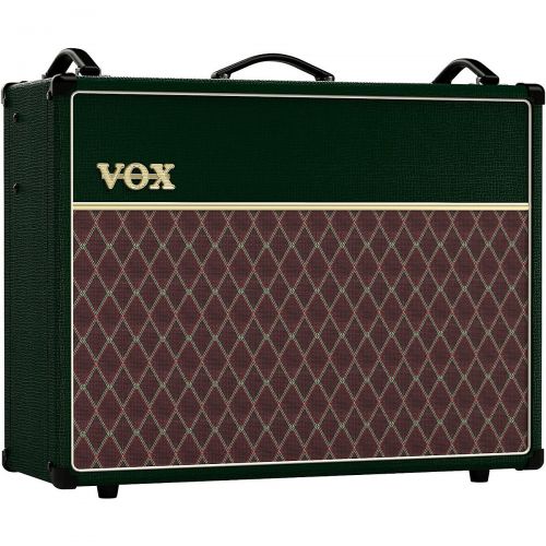  Vox},description:Power SharingThe Vox AC30C2 amp makes use of three 12AX7 preamp tubes and use four EL84 tubes to deliver 30W of power. It uses two 12 in. Celestion G12M Greenback