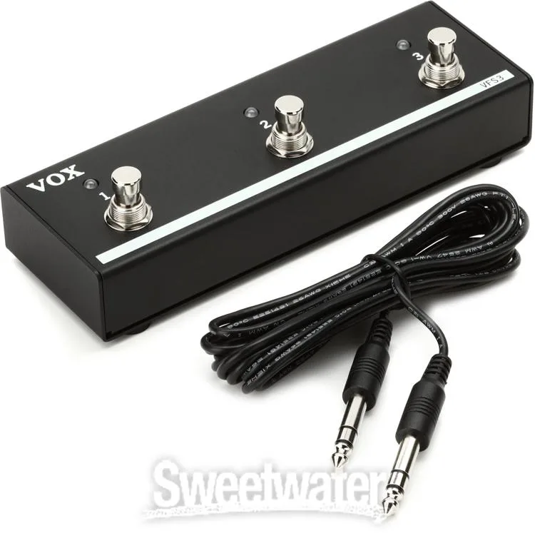  Vox VFS3 3-button Footswitch for Mini Go Amps