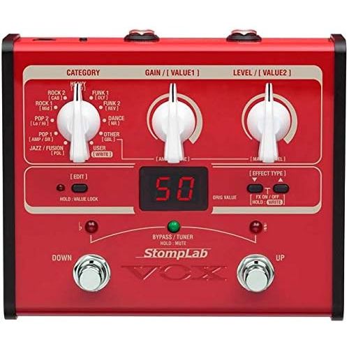  VOX StompLab 1B Multi-Effects Modeling Pedal for Bass Guitar