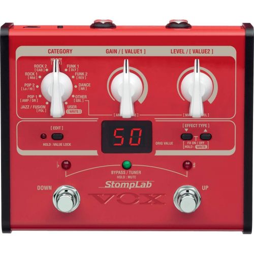  VOX StompLab 1B Multi-Effects Modeling Pedal for Bass Guitar