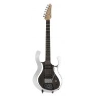 Vox VOX 6 String Starstream Type 1-Metallic White Frame with Semi-Gloss Black Body (VSS1FWH