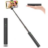 [아마존베스트]Vproof Selfie Stick Bluetooth, Lightweight Aluminum All in One Extendable Selfie Sticks Compact Design for iPhone Xs/XS max/XR/X/8/8 Plus/7/6s/6/5, Galaxy S10/S9/S8/S7/S6/Note, Mor