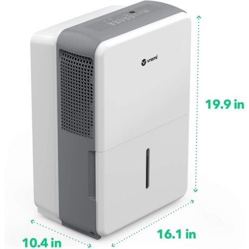  [아마존베스트]Vremi 1,500 Sq. Ft. Dehumidifier Energy Star Rated for Medium Spaces and Basements - Quietly Removes Moisture to Prevent Mold and Mildew