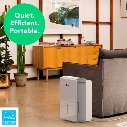  [아마존베스트]Vremi 1,500 Sq. Ft. Dehumidifier Energy Star Rated for Medium Spaces and Basements - Quietly Removes Moisture to Prevent Mold and Mildew