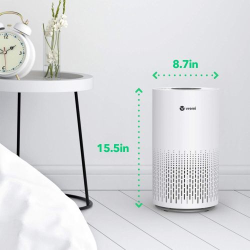  Vremi Large Room Home Air Purifier with True HEPA Filter - Automatically Senses and Removes up to 99.97% of Pollen, Pet Dander, Smoke Odors, Dust and Other Allergens