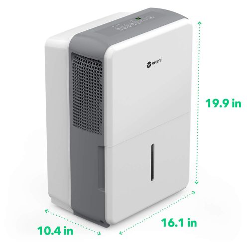  Vremi 1,500 Sq. Ft. Dehumidifier Energy Star Rated for Medium Spaces and Basements - Quietly Removes Moisture to Prevent Mold and Mildew