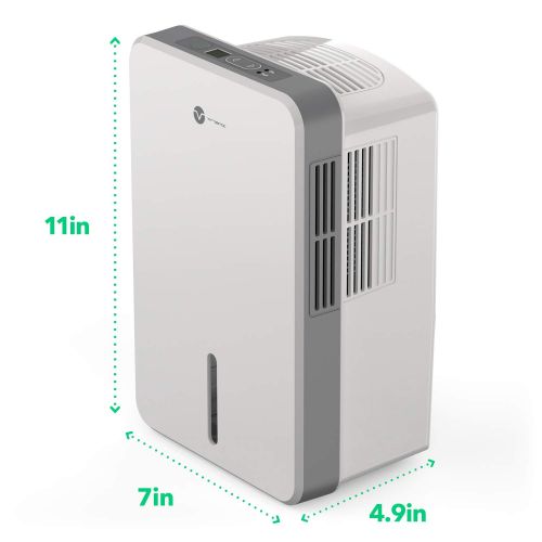  Vremi 1 Pint Dehumidifier - to Dehumidify Small Rooms up to 215 Square Feet - Quiet Compact Portable Energy Efficient Dehumidifier - Auto Shut Off 36W ETL Certified Adapter
