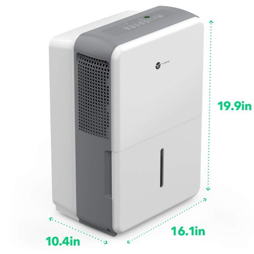  Vremi 30 Pint Portable Dehumidifier for Medium to Large Spaces - Energy Star Mid Size Portable Dehumidifiers for up to 1000 Sq Ft - Continuous Drain Hose Outlet and Fan to Remove O