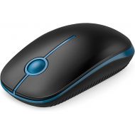 [아마존베스트]Wireless Mouse, Vssoplor 2.4G Slim Portable Computer Mice with Nano Receiver for Notebook, PC, Laptop, Computer-Black and Sapphire Blue