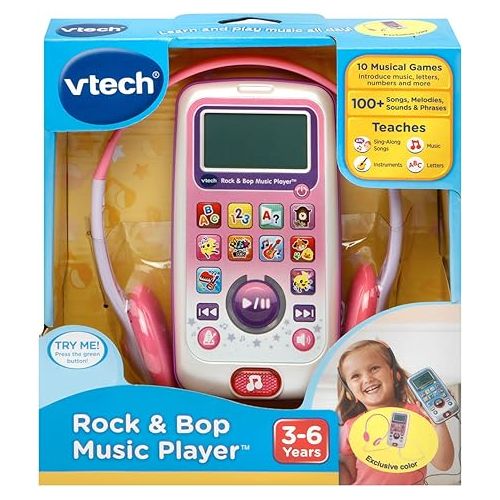 브이텍 VTech Rock and Bop Music Player Amazon Exclusive, Pink (Packaging may vary)