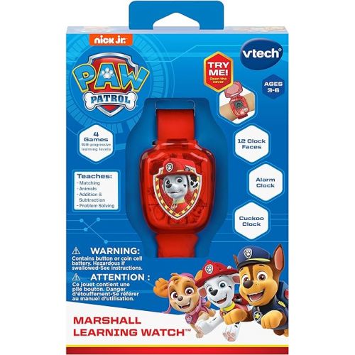 브이텍 VTech PAW Patrol Marshall Learning Watch, Red