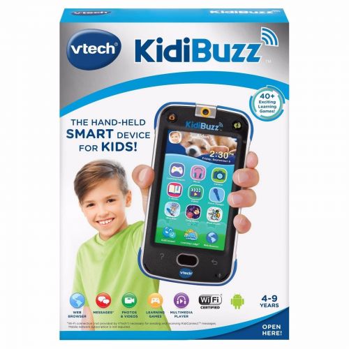 브이텍 VTech KidiBuzz Hand-Held Smart Device BLUE Real Phone For Kids