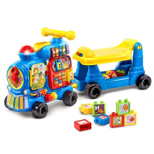 브이텍 VTech Sit-to-Stand Ultimate Alphabet Train Amazon Exclusive, Blue