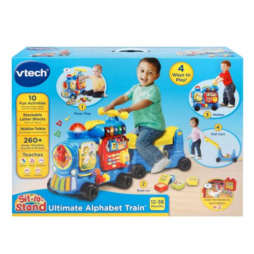 브이텍 VTech Sit-to-Stand Ultimate Alphabet Train Amazon Exclusive, Blue