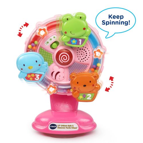 브이텍 VTech Lil Critters Spin and Discover Ferris Wheels, Pink (Amazon Exclusive)