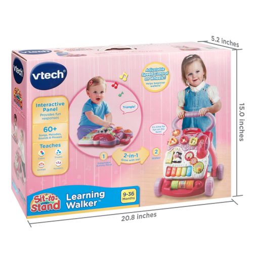 브이텍 VTech Sit-to-Stand Learning Walker, Pink