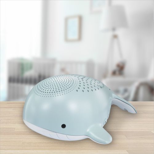 브이텍 VTech BC8312 Wyatt The Whale Storytelling Baby Sleep Soother with a White Noise Sound Machine Featuring; 10 Stories, 10 Ambient Sounds & 10 Calming Melodies with Glow-on-Ceiling Ni