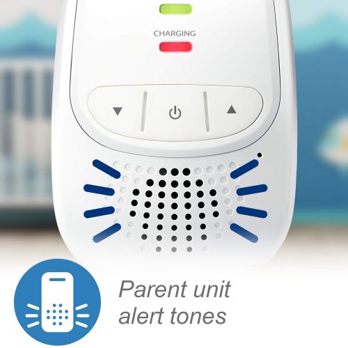 브이텍 [아마존베스트]VTech DM111 Audio Baby Monitor with up to 1,000 ft of Range, 5-Level Sound Indicator, Digitized Transmission & Belt Clip