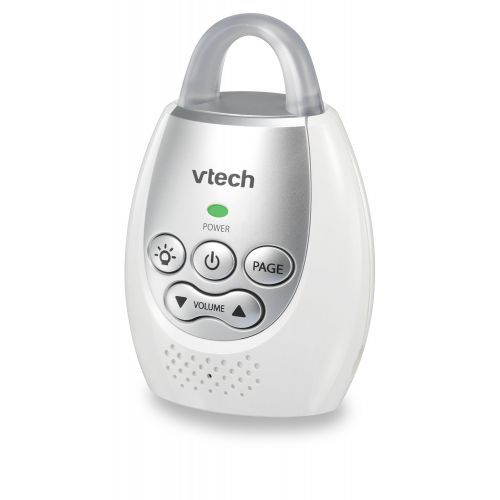 브이텍 [아마존베스트]VTech DM221-2 Audio Baby Monitor with up to 1,000 ft of Range, Vibrating Sound-Alert, Talk Back Intercom, Night Light Loop & Two Parent Units