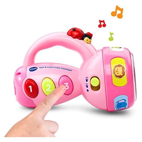 브이텍 [아마존베스트]VTech Spin and Learn Color Flashlight Amazon Exclusive, Pink