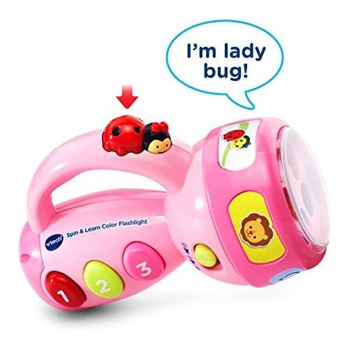 브이텍 [아마존베스트]VTech Spin and Learn Color Flashlight Amazon Exclusive, Pink