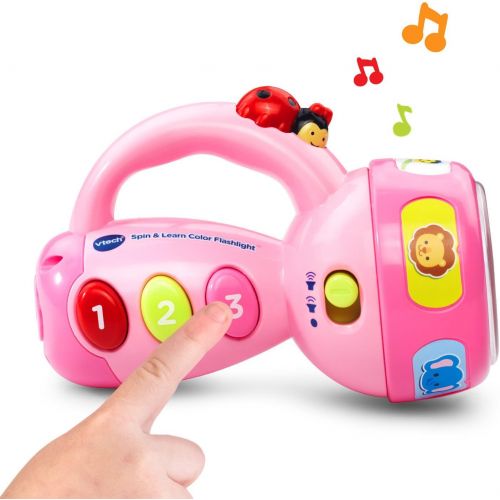 브이텍 [아마존베스트]VTech Spin and Learn Color Flashlight Amazon Exclusive, Pink