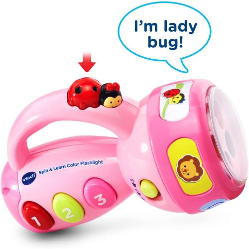 브이텍 [아마존베스트]VTech Spin and Learn Color Flashlight Amazon Exclusive, Pink