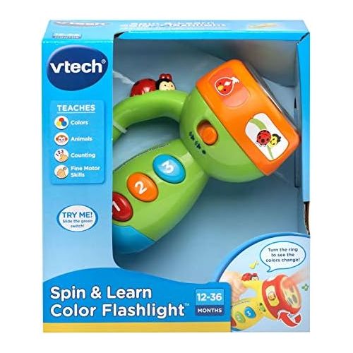 브이텍 [아마존베스트]VTech Spin & Learn Color Flashlight Amazon Exclusive, Lime Green