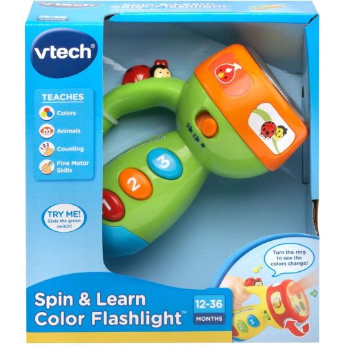 브이텍 [아마존베스트]VTech Spin & Learn Color Flashlight Amazon Exclusive, Lime Green