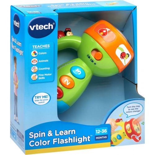 브이텍 [아마존베스트]VTech Spin & Learn Color Flashlight Amazon Exclusive, Lime Green