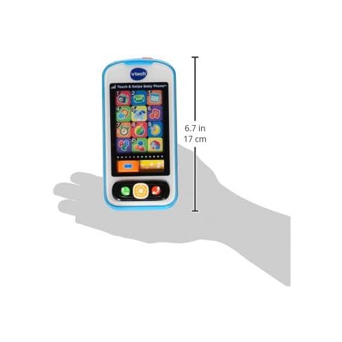 브이텍 [아마존베스트]VTech Touch and Swipe Baby Phone, Blue