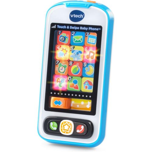 브이텍 [아마존베스트]VTech Touch and Swipe Baby Phone, Blue