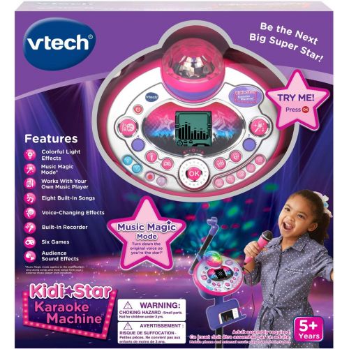 브이텍 [아마존베스트]VTech Kidi Star Karaoke Machine, Pink/Purple