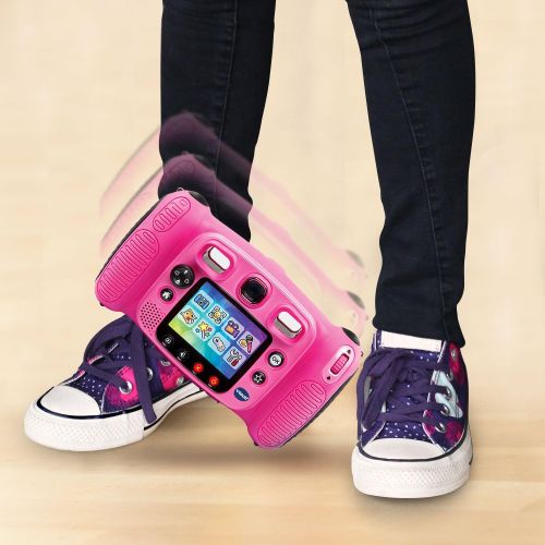 브이텍 [아마존베스트]VTech Kidizoom Duo 5.0 Deluxe Digital Selfie Camera with MP3 Player & Headphones, Pink