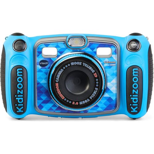 브이텍 [아마존베스트]VTech Kidizoom Duo 5.0 Deluxe Digital Selfie Camera with MP3 Player & Headphones, Blue