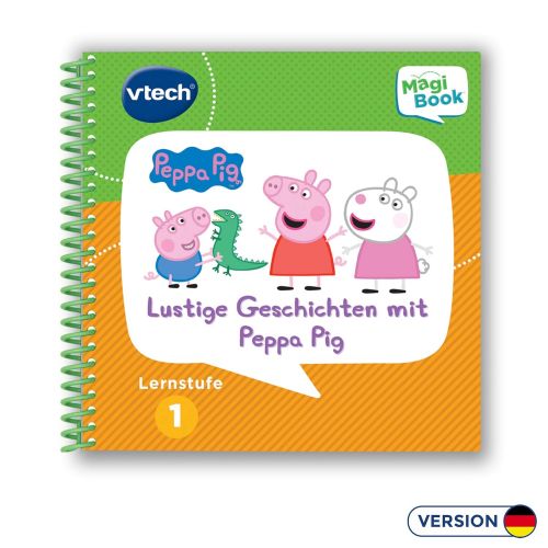 브이텍 [아마존 핫딜]  [아마존핫딜]Vtech 80-480404 MagiBook Lernstufe 1 Lustige Geschichten mit Peppa Pig Lernbuch, Mehrfarbig