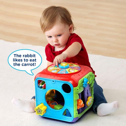 브이텍 VTech Sort and Discover Activity Cube (Frustration Free Packaging), Red