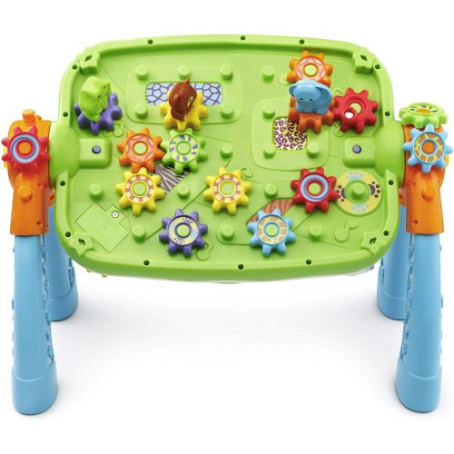 브이텍 VTech GearZooz 2-in-1 Jungle Friends Gear Park (FFP), Great Gift For Kids, Toddlers, Toy for Boys and Girls, Ages 2, 3, 4