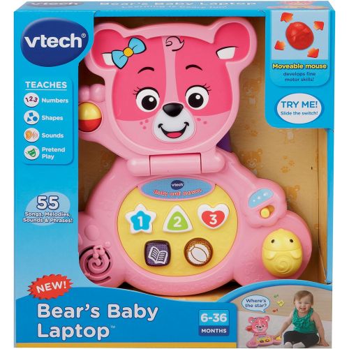 브이텍 VTech Bears Baby Laptop, Pink