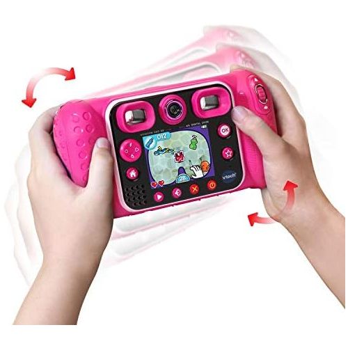 브이텍 VTech KidiZoom Duo DX Digital Selfie Camera with MP3 Player, Pink