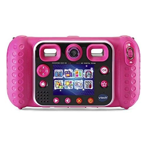 브이텍 VTech KidiZoom Duo DX Digital Selfie Camera with MP3 Player, Pink