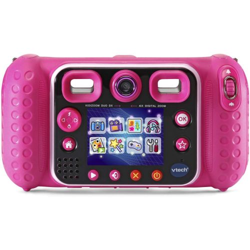 브이텍 VTech KidiZoom Duo DX Digital Selfie Camera with MP3 Player, Pink