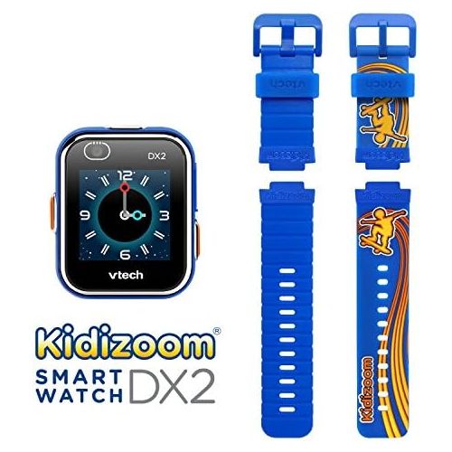 브이텍 VTech KidiZoom Smartwatch DX2, Special Edition Skateboard Swoosh with Bonus Royal Blue Wristband