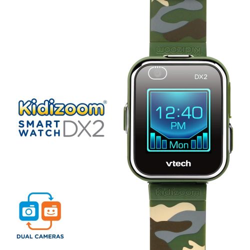 브이텍 VTech KidiZoom Smartwatch DX2, Camouflage (Amazon Exclusive)