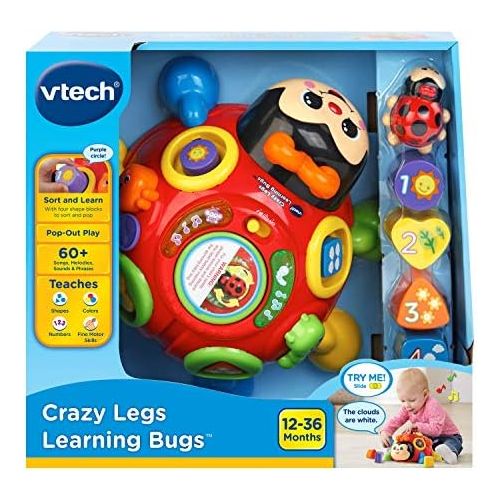 브이텍 VTech Crazy Legs Learning Bugs, Red
